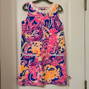 Lilly Pulitzer Catch and Release Little Lilly Classic Dress size large 8-10 NWT